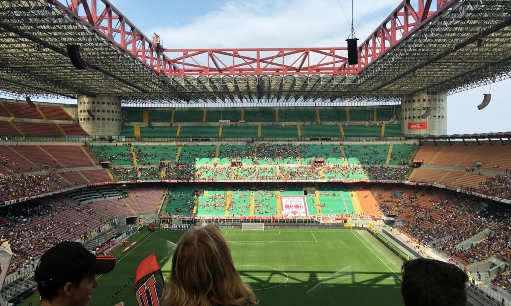 arquibancadas do san siro, estádio do milan