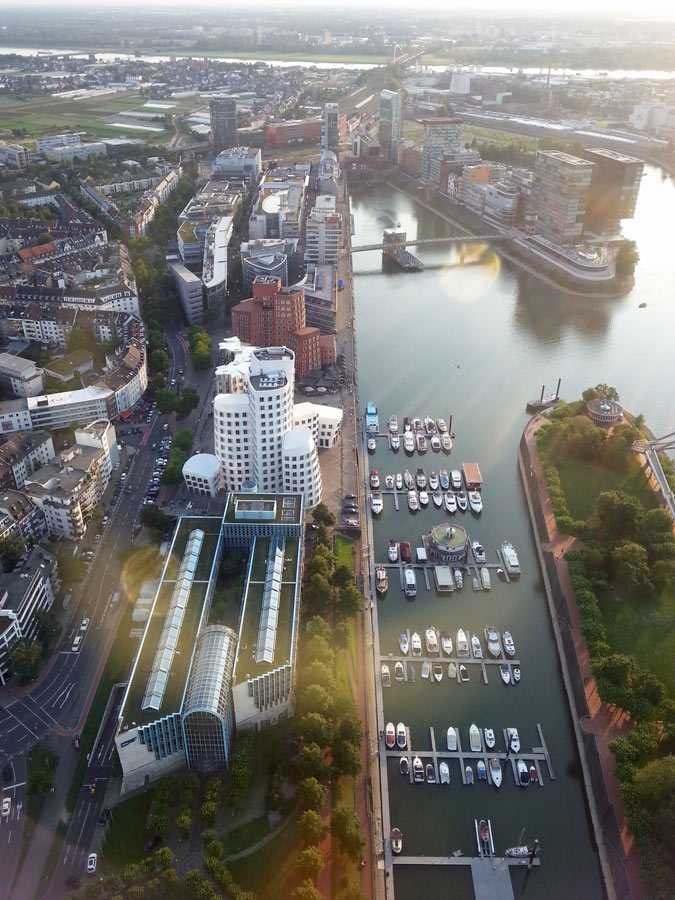 vista da torre de dusseldorf