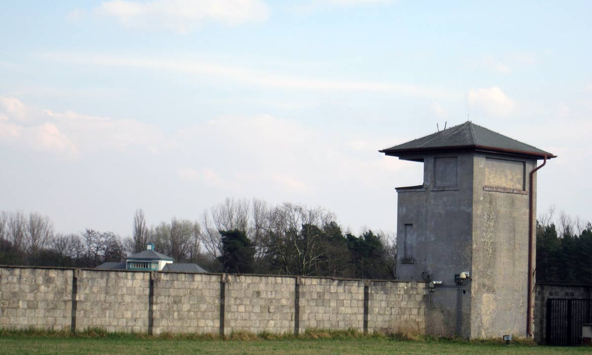 interior do campo de concentração de sachsenhausen