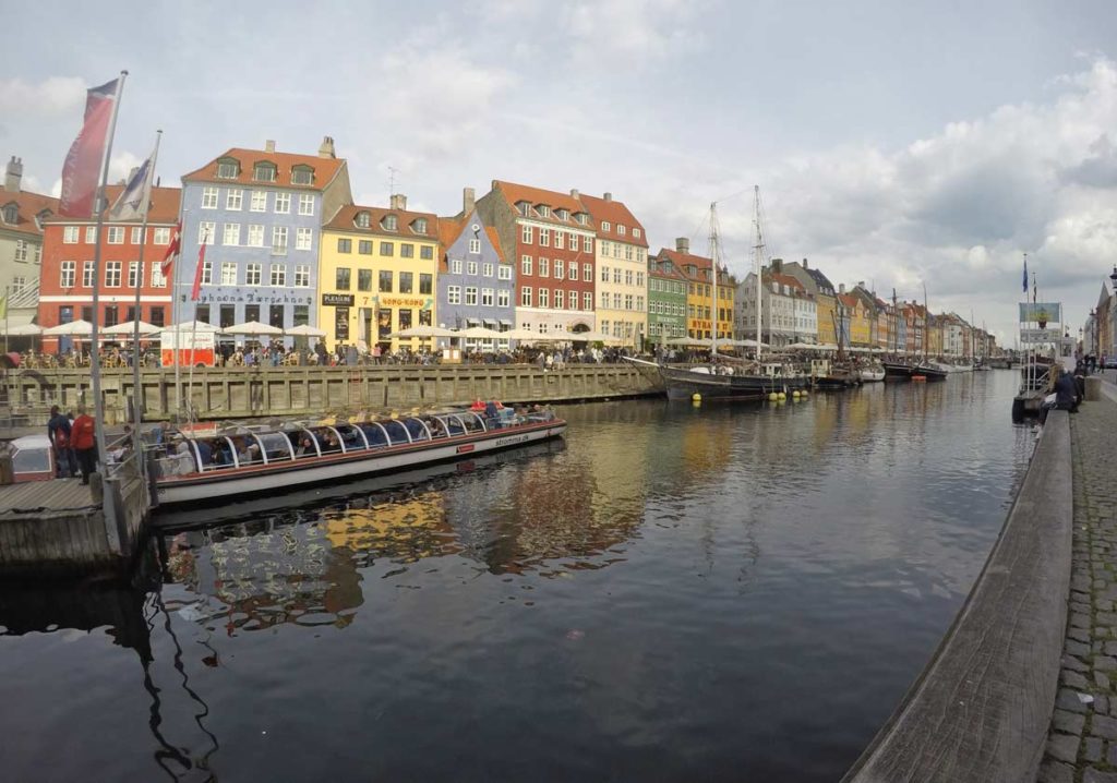 nyhavn, no centro de Copenhague