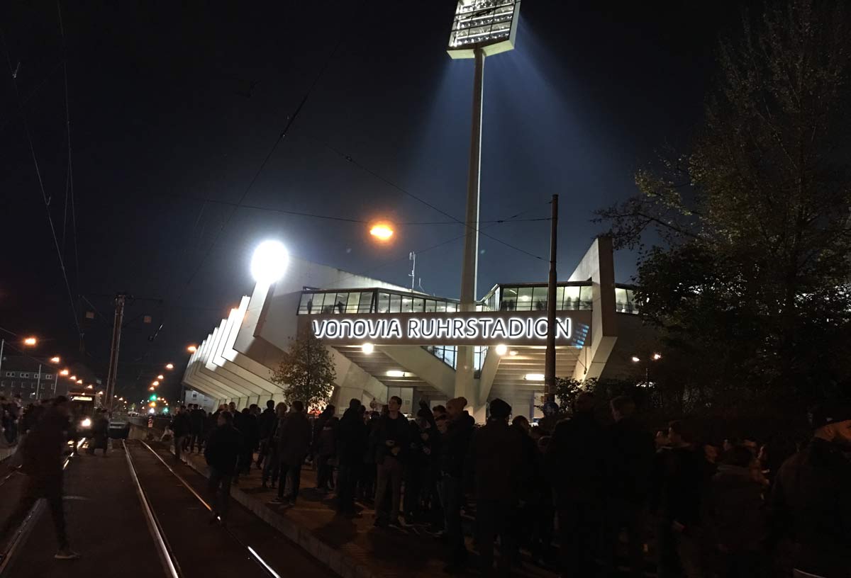 estádio de futebol do VFL Bochum visto por fora