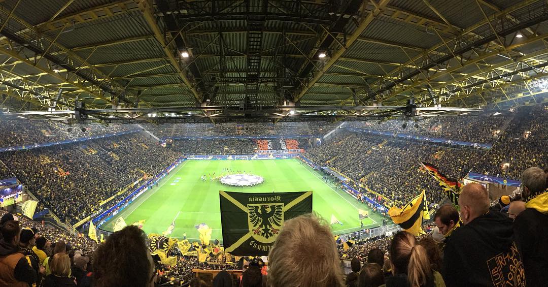 A experiência na maior geral do mundo em um jogo do Borussia Dortmund