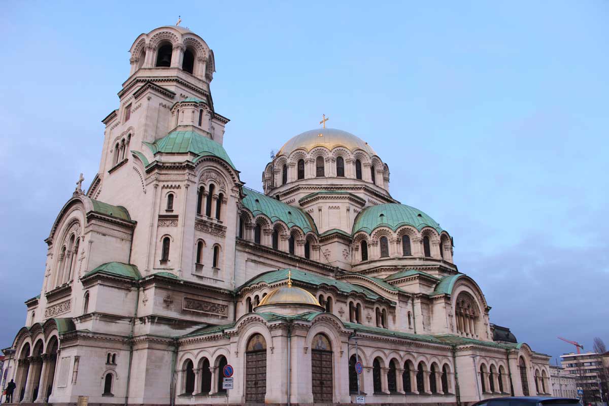 catedral aleksander em sofia, bulgaria, vista de dia