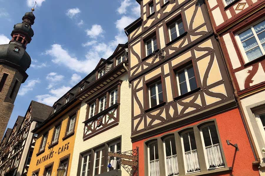 centro histórico da cidade de cochem, na alemanha