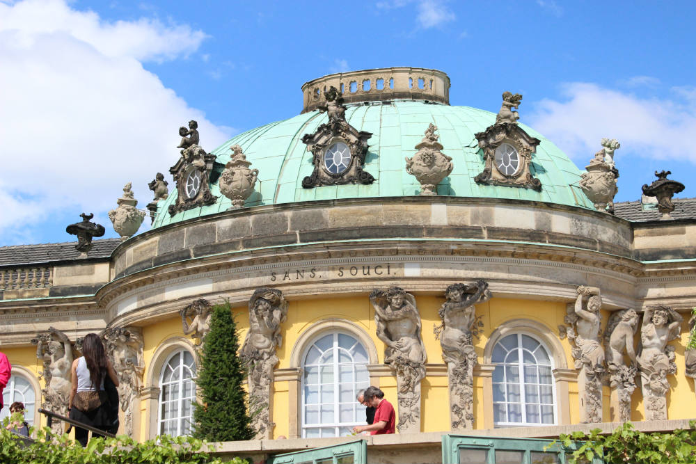 Palácio de Sanssouci, em Potsdam, pertinho de Berlim