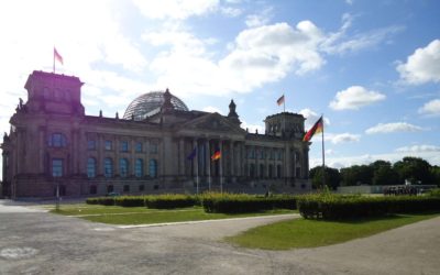 vista reichstag, o parlamento alemao