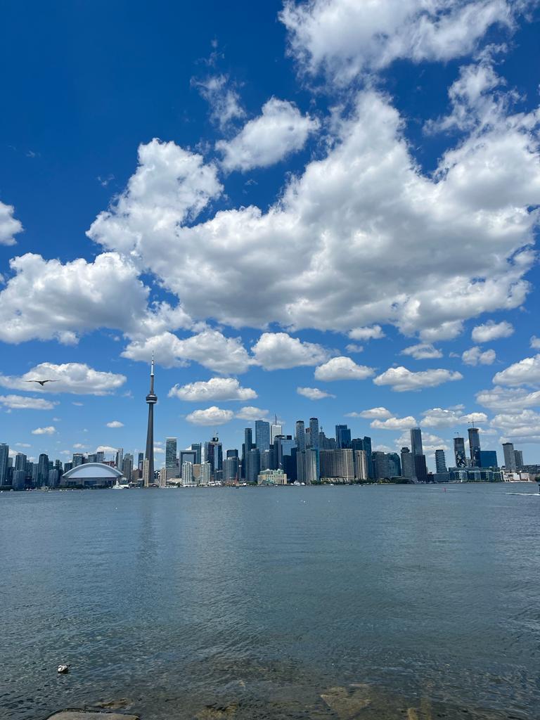 vista de toronto a partir da toronto islands, o melhor lugar para fotografar a cidade