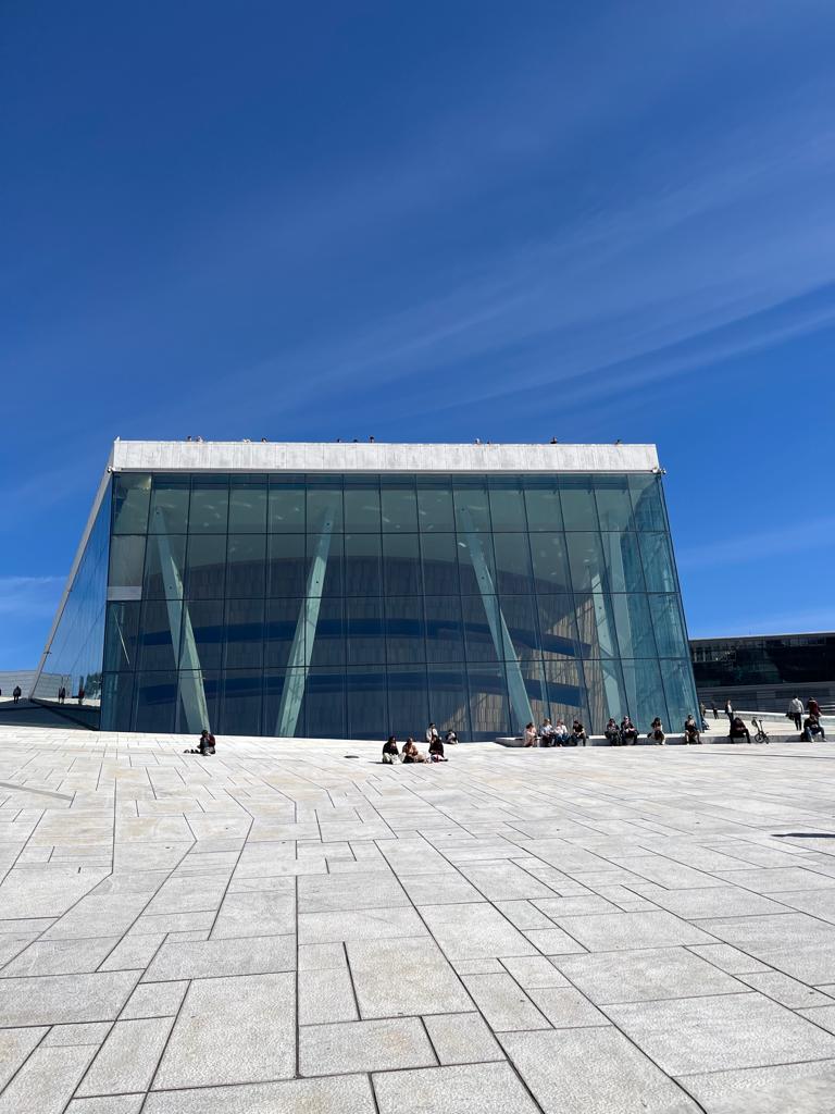 vista para a opera de oslo